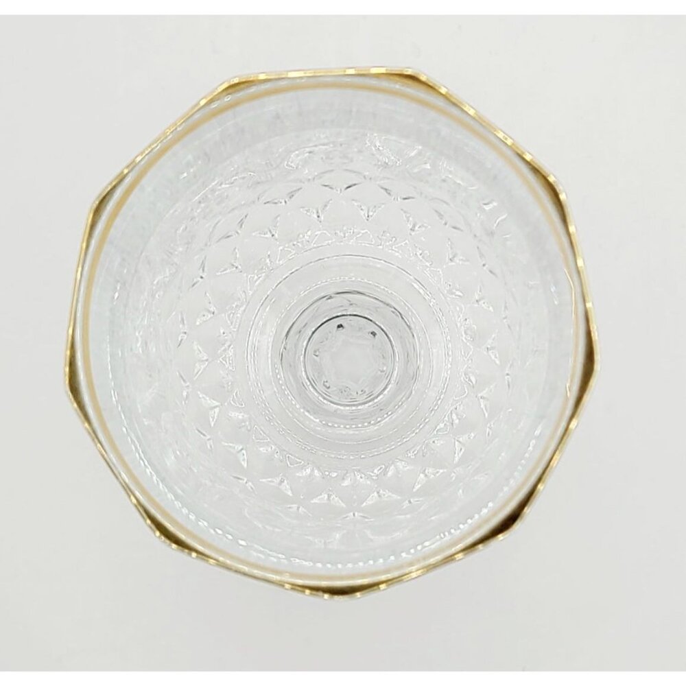 Vintage Cristal d’Arques Durand Longchamp Gold Rim Wine Glasses –Set of 4 - Picture 5 of 12